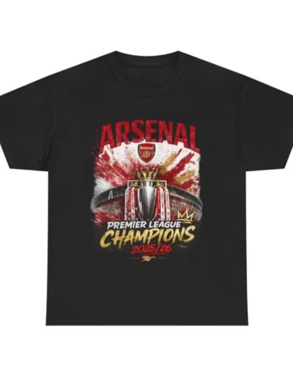 Arsenal Champions 2025-26 T-Shirt Premier League Winners Shirt Arsenal FC